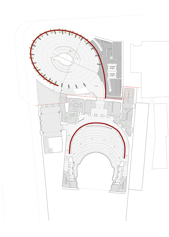 Architect's plan of Theatre Royal Glasgow.