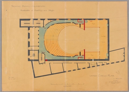 Charles Phipps, Upper Circle Plan, 1895